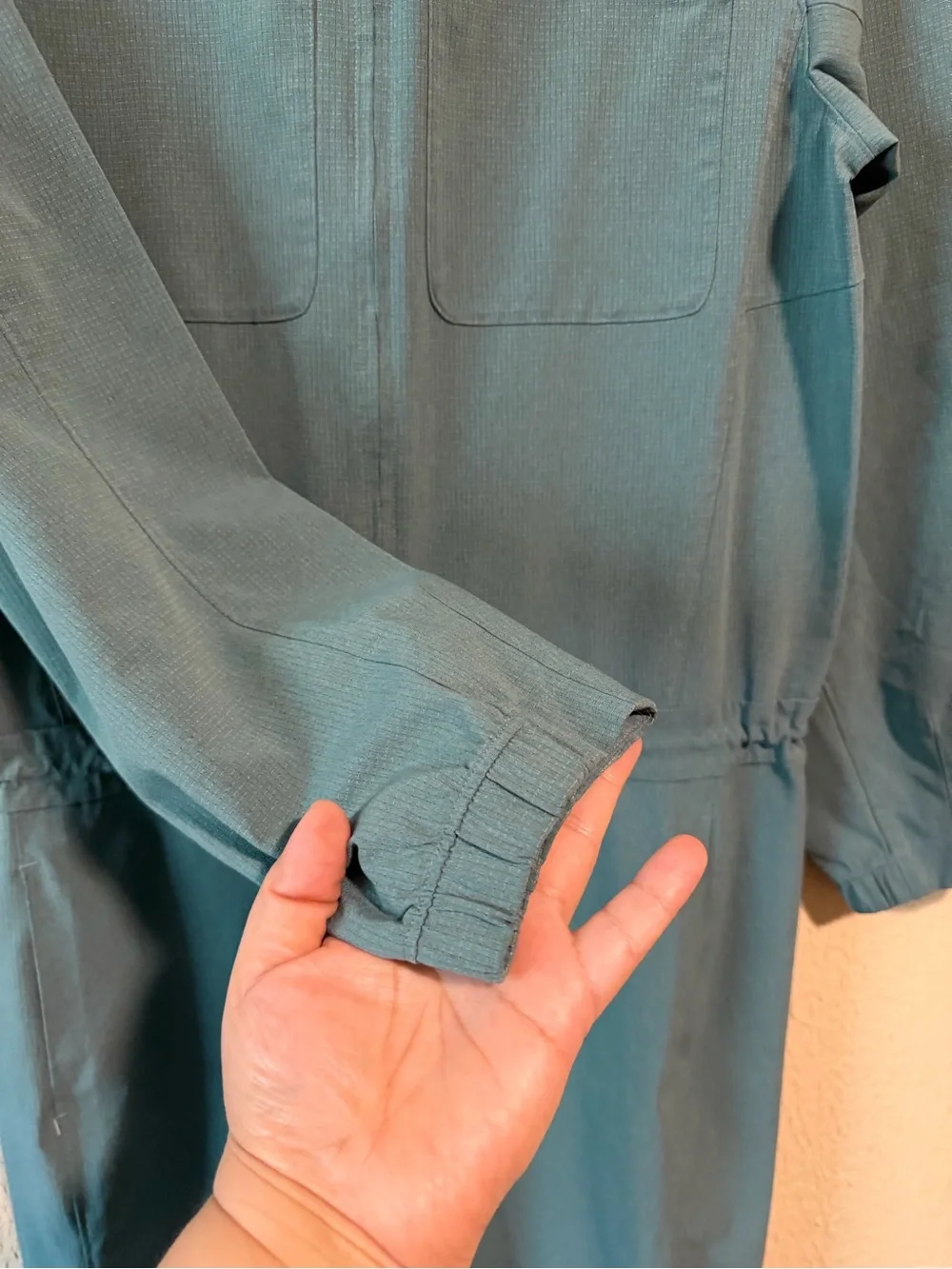 Lululemon Ventlight Zippered Jumpsuit in Tidewater Teal‎ Size 10 NWOT